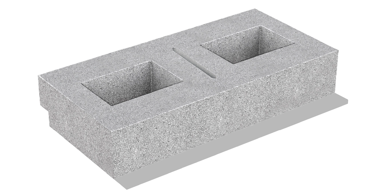 50x24x9 cm (základný E) polovička