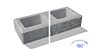 *50x20x10 cm (polovička) *50x20x10 cm (polovička)
