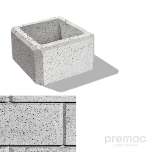 CITY flair plot PILIER 32,5x32,5x20 cm BIELY MRAMOR