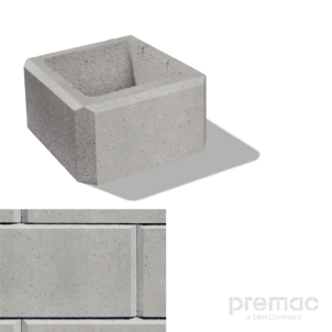 CITY plot PILIER 32,5x32,5x20 cm SIVO-BIELA