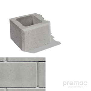 CITY plot POLOVIČKA 25x25x20 cm SIVO-BIELA